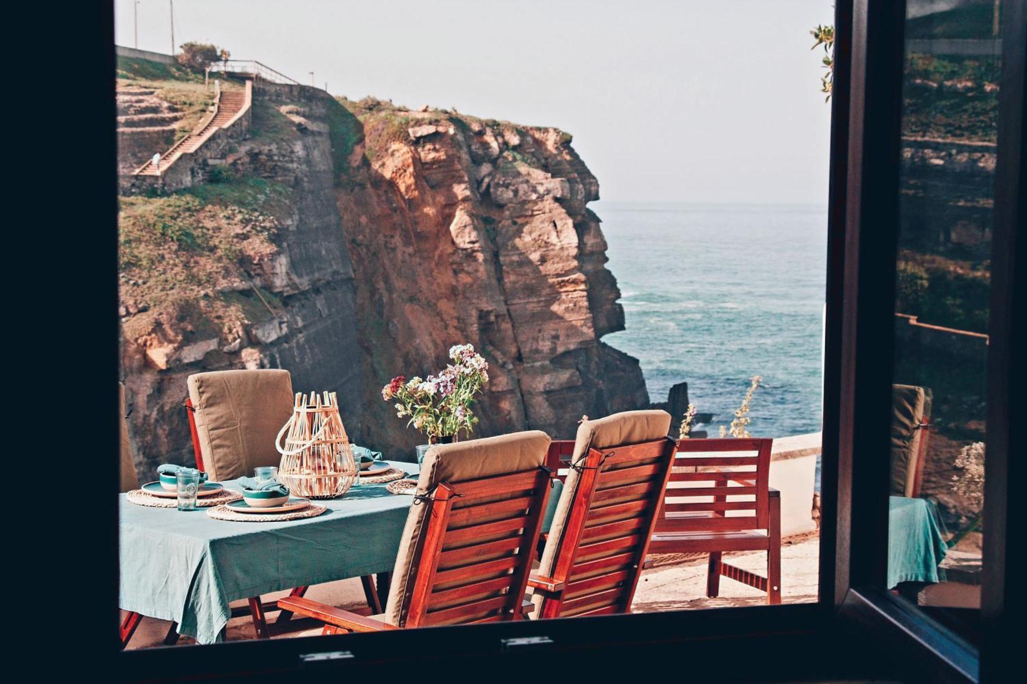 Um Lugar Ao Sol Beach House Azenhas Do Mar Sintra Eksteriør billede